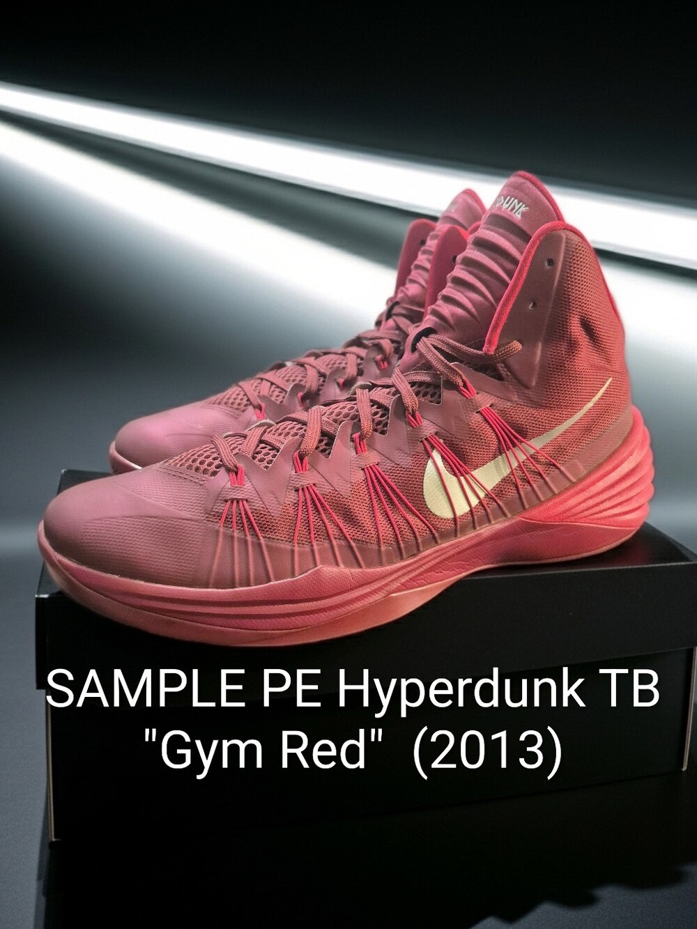 SAMPLE PE Nike Hyperdunk TB "Gym Red" (2013) Mens 16 EUC